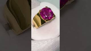 Natural Old Burma Ruby  No Heat No Treat Exclusive Quality (Gold Ring 22k) Certified