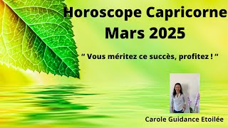 Horoscope Capricorne ♑️ Mars 2025 🔮💫 \