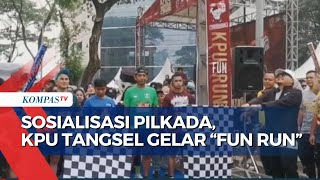 KPU Tangsel Sosialisasikan Pilkada Melalui Kegiatan 'Fun Run' Bersama Masyarakat