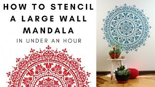 Stencil An Easy DIY Wall Mandala In Under An Hour!