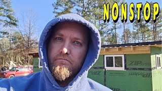 WHEN WILL IT END |tiny house, homesteading, off-grid, cabin build, DIY HOW TO sawmill tractor