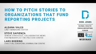 Webinar 84: How to pitch stories to organizations that fund reporting projects