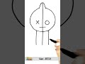 Van BT21 drawing #shorts #youtubeshorts #howtodraw