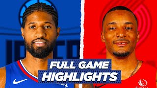 Clippers at Trail Blazers Highlights | Full Game - NBA Highlights Today