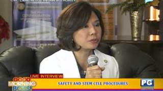 Panayam kay Dr. Cristina Puyat tungkol sa Stem Cell Procedure and safety