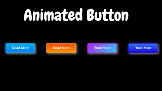 CSS Neon Button Effects || Html CSS Glowing Buttons