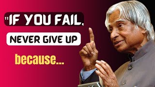 If You Fail Never Give Up....| excellent Quotes of #Kalam sir|#quotes of life @excellent Quotes