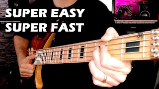 ULTRA FAST SLAP TRICK FOR BEGINNERS (Slap Bass Lesson)