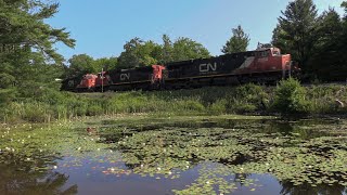 CN 2253 at Lake McKecknie (16JUL2022)