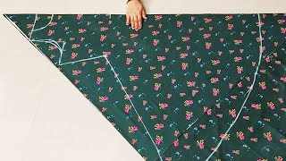 One Piece Umbrella Cut Kurti Cutting and Stitching With Butterfly Sleeves