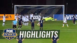 Gio Reyna becomes third-youngest goal scorer in USMNT history vs. Panama | FOX SOCCER HIGHLIGHTS