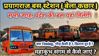 Prayagraj bus station | इसी बस अड्डा से सभी जगह के लिए बस मिलेगी | Bela Kachhar | Mahakumbh 2025