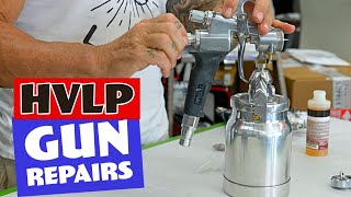 HVLP Gun Repair Tip.  Repacking A Maxum Spray Gun.