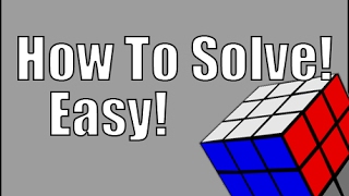 How to Solve a 3x3x3 Rubik's Cube: Easiest Tutorial (Middle Layer)