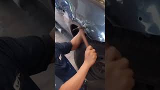 straightening with a bodywork hammer#autorepair #bodywork #rep... #mechancial #automobile #diy