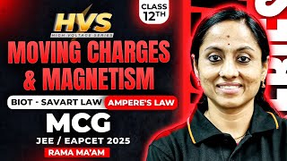 Moving Charges & Magnetism Class 12 in Telugu | Biot - Sarvart & Ampere's Law | JEE EAPCET 2025