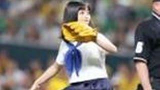 橋本環奈 始球式 セーラー服でノーバン「良かったです」【プロ野球パ】