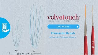 Princeton Velvetouch Series 3950 Liner Brushes