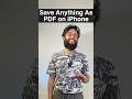 Save Anything Printable as a PDF on iPhone 📃