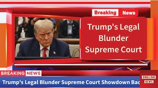 Trump's Legal Blunder Supreme Court Showdown Backfires #trump #usanews
