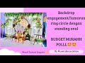 Backdrop engagement / lamaran elegant dengan ring circle standing oval