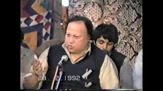 Nusrat Fateh Ali Khan Rare Performance at my Village Rangal Nangal chak No 285 rb on 28.02.1992