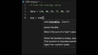 Find the average value in python