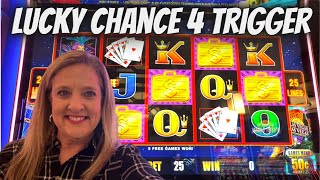 Lucky Chance 4 Trigger on High Stakes #slots #casino #slotmachine