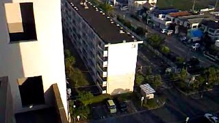 四箇田団地31棟から24棟を眺める