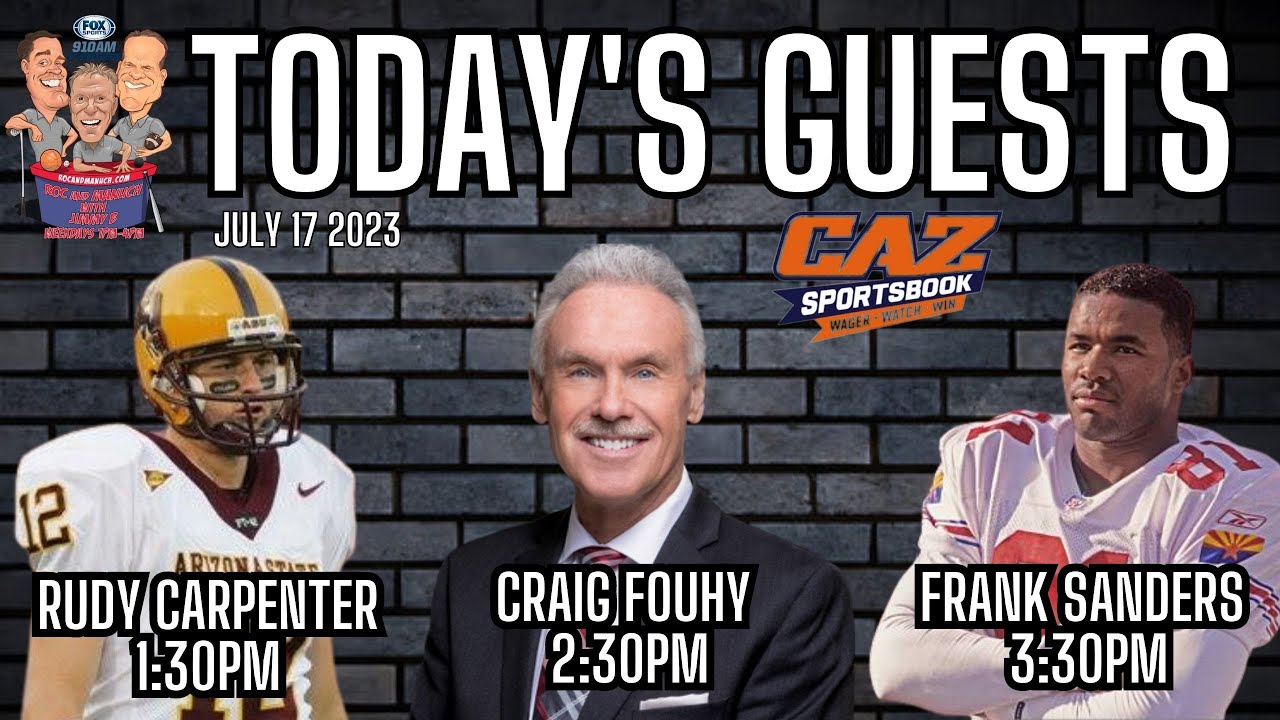 Roc And Manuch With Jimmy B LIVE 1-4PM On @FoxSports910 From CAZ ...