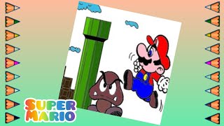 Super Mario Brown Goomba Coloring page
