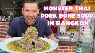 Leng Saap - XXL PORK SPINE MOUNTAIN! Spicy Thai Pork Soup and TOP 5 PAD KAPRAO - Insane Thai Food!