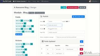 PHP Website Generator Introduction - CodeIgniter Website