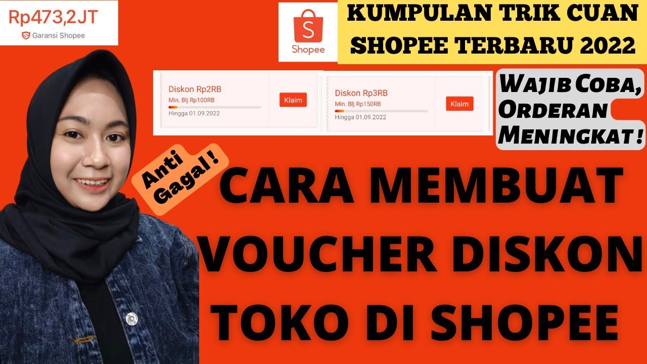 CARA MEMBUAT VOUCHER DISKON DI SHOPEE | TUTORIAL BIKIN VOUCHER TOKO ...