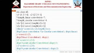 To find 4 points circular convolution and compare the result with 8 points circular convolution