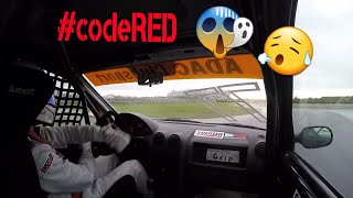 CLOSE TO CRASH: Florian Boehnisch / free practice / Dacia Logan Cup / Oschersleben