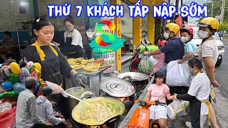 🟢Thứ 7 bánh xèo nhí khách đông tấp nập sớm quá bà con ơi
