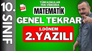 10. Sınıf matematik 1. dönem 2. yazılı Genel Tekrar - 10 sınıf 1. dönem 2. yazılı