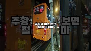 주황색 버스 보면 절대 타지마