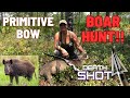 Primitive Recurve Bow HUNTING HOGS | BOAR with Shereen Survival Off Grid!