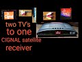 #HOW TO CONNECT ONE  BOX RECEIVER TO TWO TV's #How to WATCH 2 TV'S FROM ONE SETUP BOX.