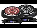 shehds 2pcs 36x18w led wash zoom moving head light linear adjustment dimmer for party bar weddi