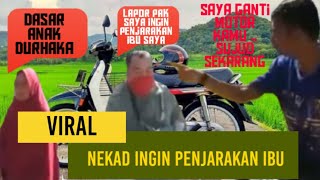 Tega ! Gara gara motor Pria ini mau penjarakan IBU sendiri