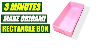how to make paper rectangle box origami | origami rectangle box easy