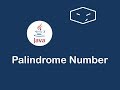 palindrome number in java