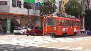 伊予鉄道　モハ50形78号車　試運転　大街道駅発車