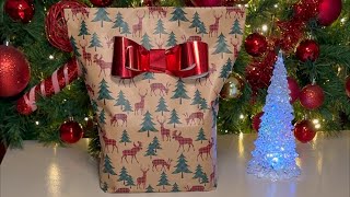 ✅🎁 Gift wrapping HACK - EASY way to WRAP a BASKET filled with products 👍 #giftwrapping #christmas