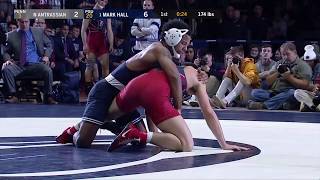 174 LBS: #1 Mark Hall (Penn State) vs. Neil Antrassian (Penn) | 2019 B1G Wrestling