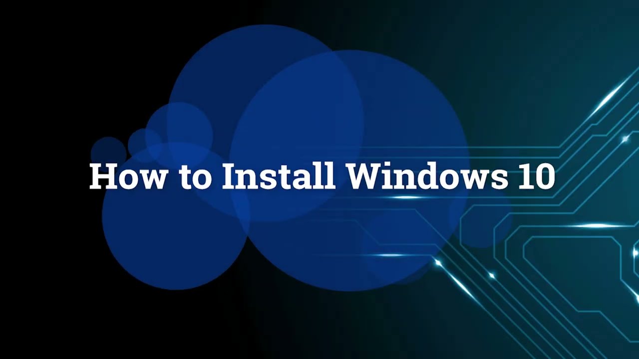 How To Install Microsoft Windows 10 Step By Step In 5min - YouTube