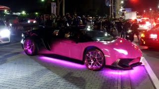 【圧巻の爆音】諸星一家搬出 TAS2019 Aventador